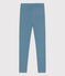 Girls' Elastane Jersey Leggings ROVER blue