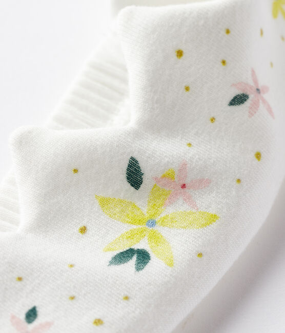 Baby Girls' Rib Knit Crown MARSHMALLOW white