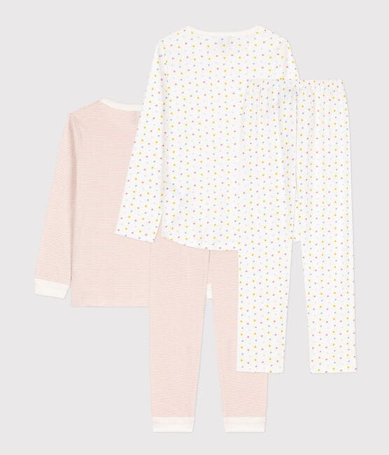Girls' Small Heart Pattern Cotton Pyjamas - 2-Pack variante 1