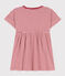 Girls' Striped Slub Jersey Dress PAPI pink/AVALANCHE beige