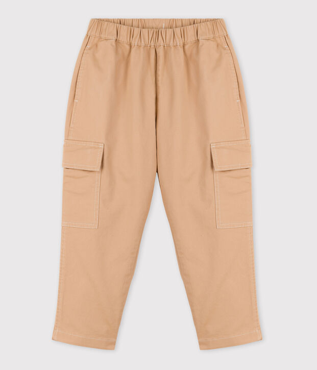 Unisex Serge Cargo Trousers beige