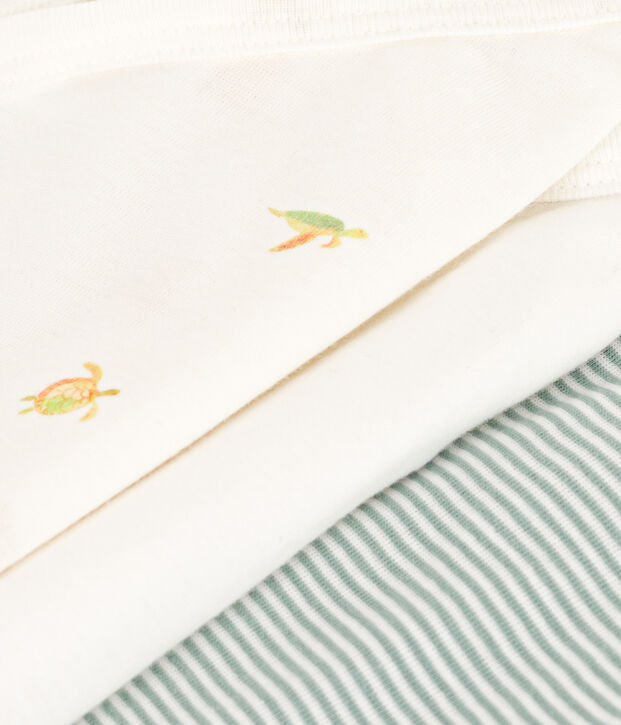 Babies' Wrapover Short-Sleeved Bodysuits - 3-Pack multicolor