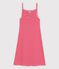 Women's cotton babydoll nightdress PEPS red/MARSHMALLOW white