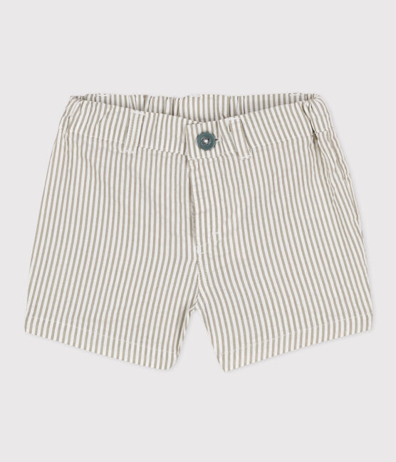 Babies' Seersucker Shorts MARECAGE /MARSHMALLOW