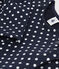 Girls' Long-Sleeved Spotted Fleece Dress SMOKING blue/AVALANCHE