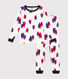 Children's boat print fitted cotton pyjamas