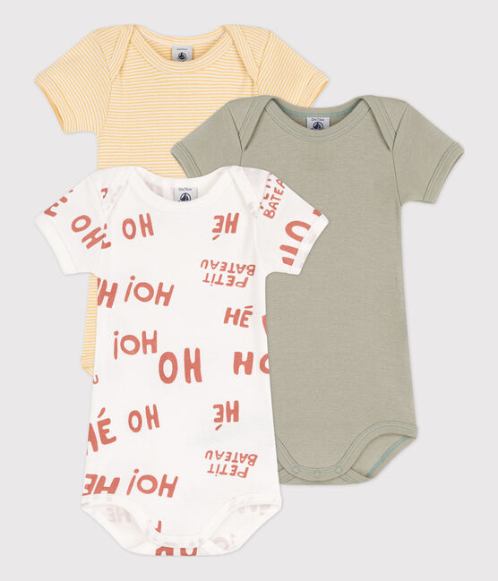 Babies' Short-Sleeved Cotton Bodysuits - 3-Pack variante 1