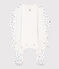Heart Patterned Tube Knit Bodyjama MARSHMALLOW white/NEWBLEU