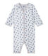 Baby boy's footless sleepsuit in a double knit