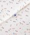 Babies' 3 TOG floral-print corduroy sleeping bag MARSHMALLOW white/MULTICO white