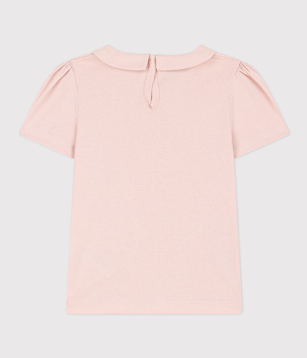 Girls' short-sleeved T-shirt pink
