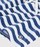 Children's stripy cotton shorts blue/white