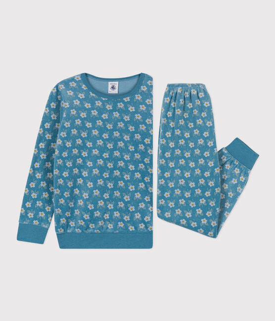 Girls' Floral Velour Pyjamas POLOCHON /MULTICO