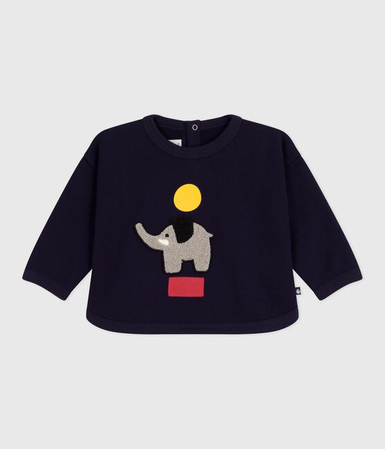 Babies' elephant patterned cotton sweatshirt SOIR