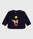 Babies' elephant patterned cotton sweatshirt