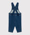Babies' Long Denim Dungarees BLEU DELAVE blue