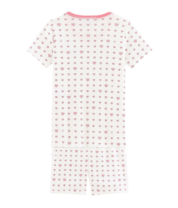 Girls' Snugfit Short Pyjamas white/multicolor