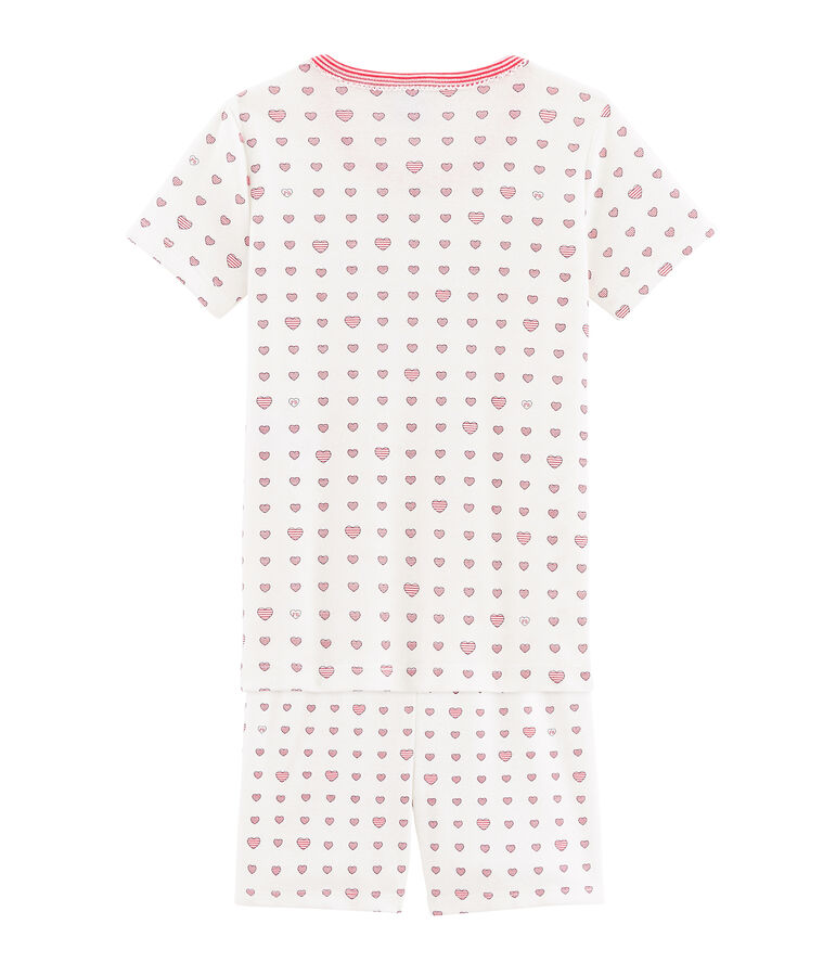 Girls' Snugfit Short Pyjamas white/multicolor