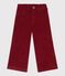 Children's plain corduroy trousers AMARANTE