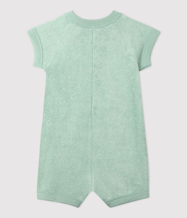 Babies' Terry Short Playsuit green