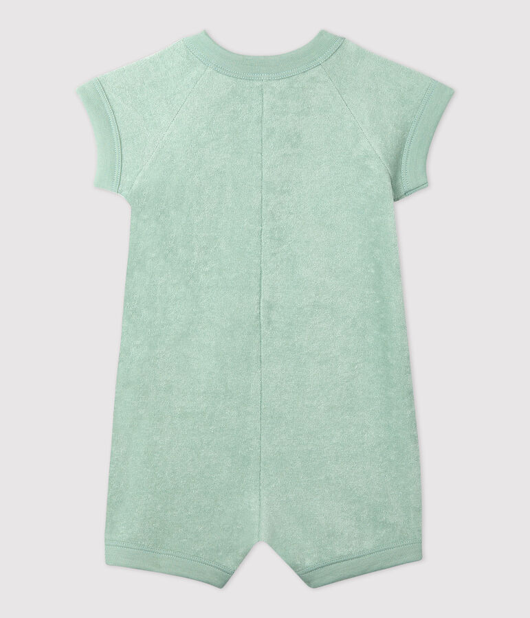 Babies' Terry Short Playsuit green