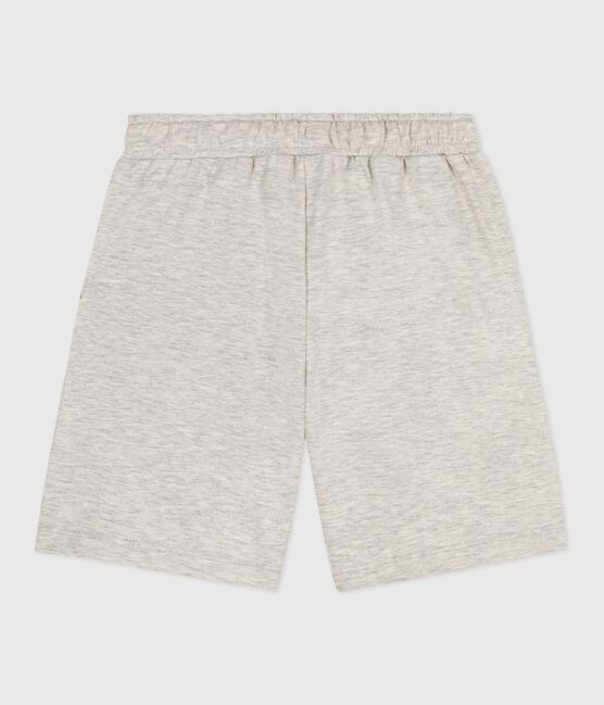 Children's Bermuda shorts in plain cotton BELUGA CHINE grey