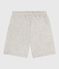 Children's Bermuda shorts in plain cotton BELUGA CHINE grey