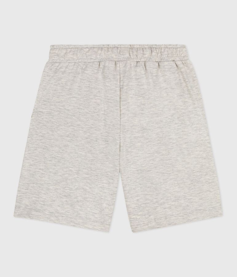 Children's Bermuda shorts in plain cotton grey