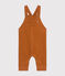 Babies' Velour Dungarees ECUREUIL brown