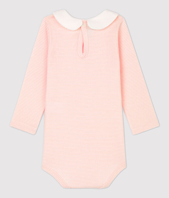 Babies' Cotton Bodysuit MINOIS pink/MARSHMALLOW white