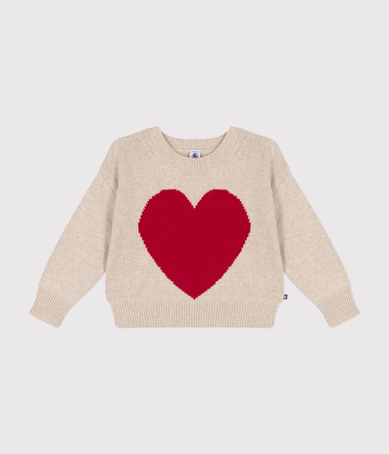 Girls' wool and cotton jumper AVALANCHE /CORRIDA