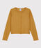 Girls' Wool/Cotton Cardigan BOUDOR yellow