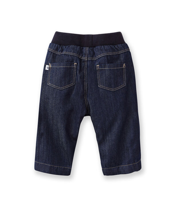 Baby lined denim trousers blue