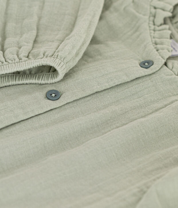 Girls' Cotton Gauze Blouse green