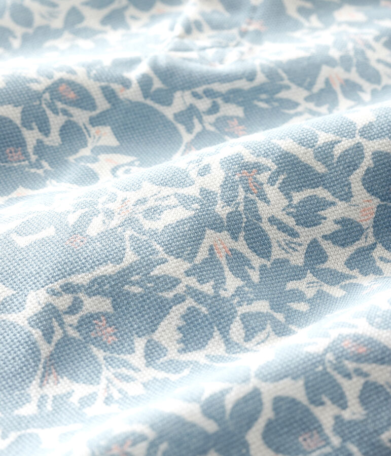 Print polo shirt playsuit for baby boys MARSHMALLOW white/MULTICO white