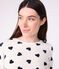 Women's cotton terry pyjamas printed with hearts MILK blue/SOIR