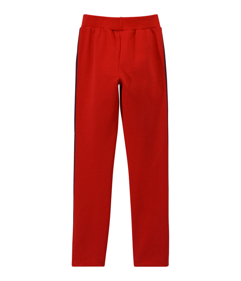 Girl's knit pants red