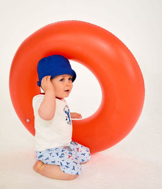 Baby Boys' Short-Sleeved T-shirt MARSHMALLOW white/PEPS red