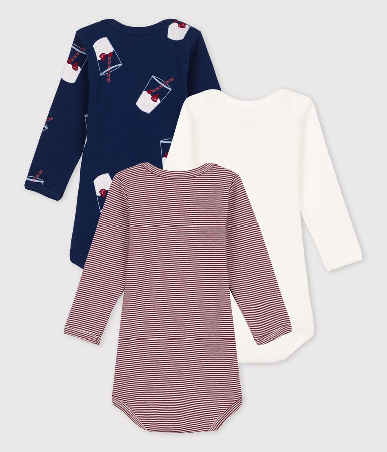 Babies' Organic Cotton Bodysuits - 3-Pack Tajinebanane x Petit Bateau multicolor