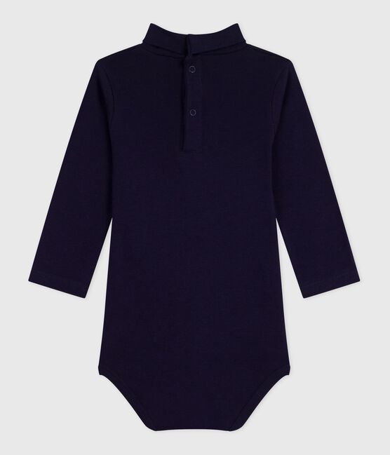 Babies' plain cotton rollneck body SOIR