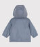 Babies' Warm Recycled Polyester Windbreaker blue/white