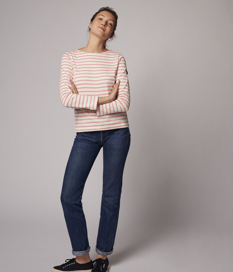 Women's Iconic Breton Top white/pink