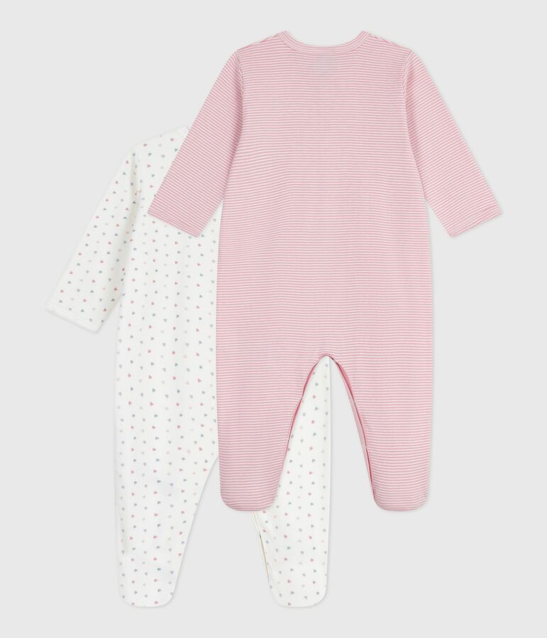 Pack of babies' printed cotton pyjamas multicolor