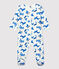 Babies' Decorative Print Fleece Sleepsuit MARSHMALLOW white/MULTICO white