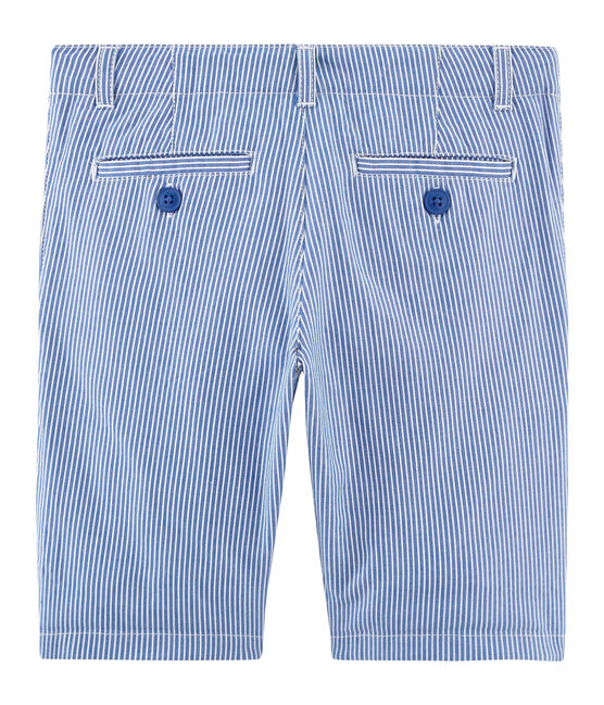 Boys' Bermuda Shorts SURF blue/ECUME white