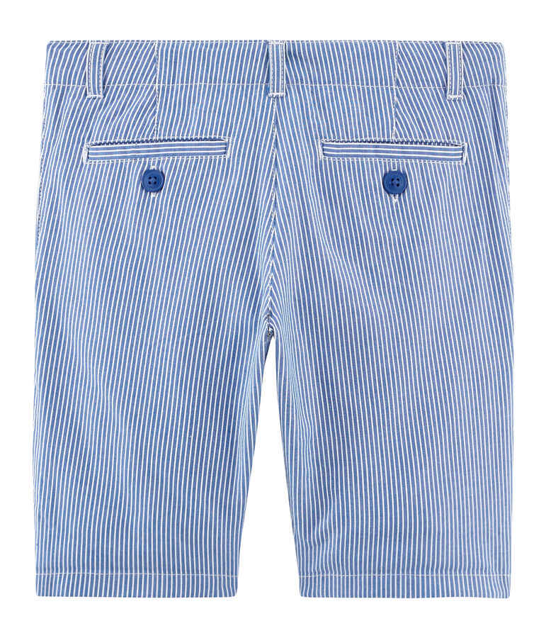 Boys' Bermuda Shorts SURF blue/ECUME white