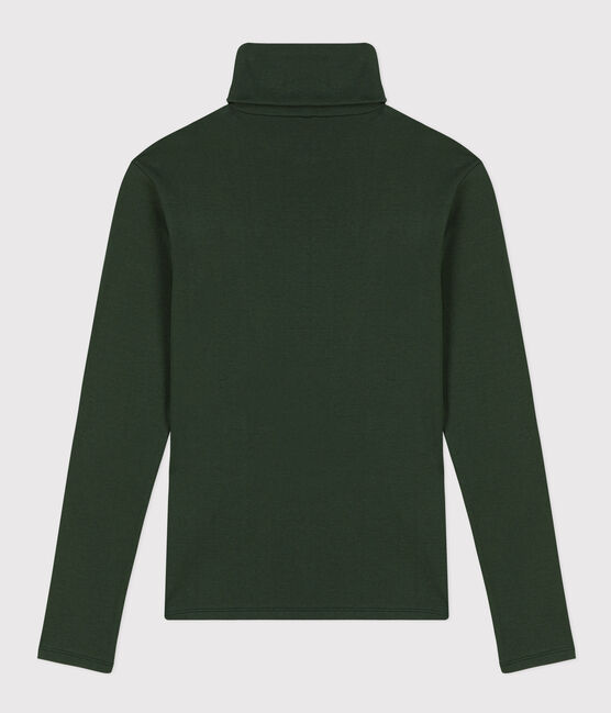 Women's ICONIC cotton polo neck T-shirt AVORIAZ green