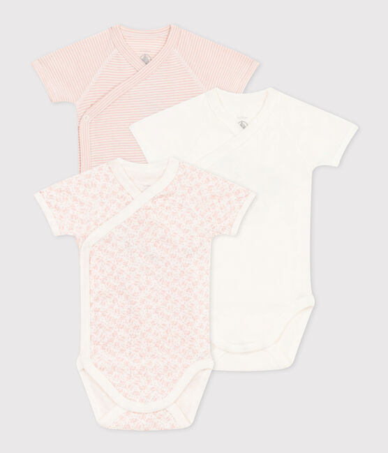 Babies' Wrapover Short-Sleeved Bodysuits - 3-Pack variante 2