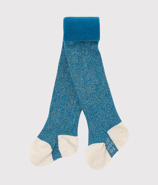 Baby girl's lurex tights CONTES blue