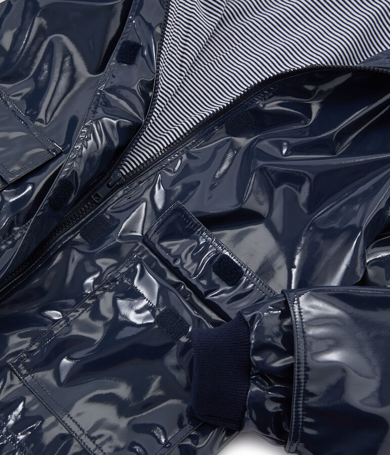 Girls' Gloss Raincoat SMOKING blue